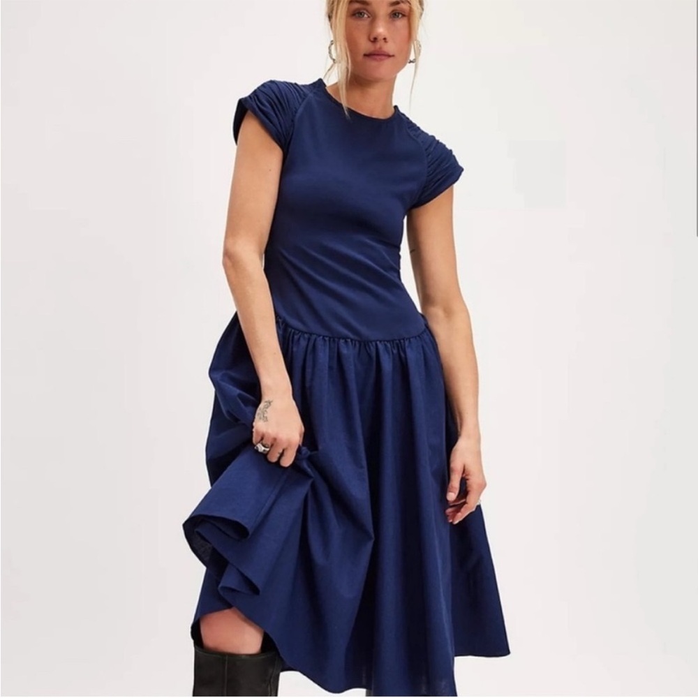 Free People afternoon elegance midi dress NWT